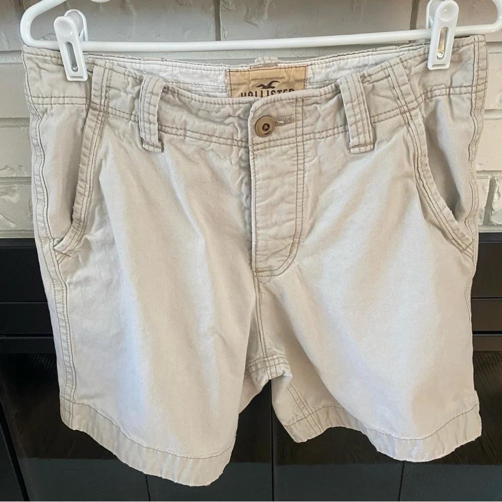 Hollister Men's Casual Shorts - Light Tan